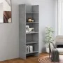Betongraues Sperrholzregal 60x35x180 cm von vidaXL, Bücherregale und Regale - Ref: Foro24-803411, Preis: 57,68 €, Rabatt: %