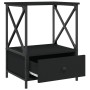 Mesita de noche madera de ingeniería negra 50x41x65 cm de , Mesitas de noche - Ref: Foro24-826083, Precio: 55,39 €, Descuento: %