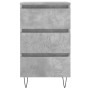 Mesitas noche 2 uds madera ingeniería gris hormigón 40x35x69 cm by , Nightstands - Ref: Foro24-826933, Price: 95,17 €, Discou...