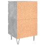Mesitas noche 2 uds madera ingeniería gris hormigón 40x35x69 cm by , Nightstands - Ref: Foro24-826933, Price: 95,17 €, Discou...