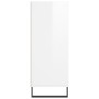 Aparador alto madera de ingeniería blanco brillante 57x35x90 cm by , Sideboards - Ref: Foro24-827238, Price: 55,19 €, Discoun...