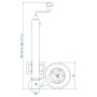 ProPlus Rodillo tensor 60 mm con neumático de goma maciza 20x6cm by , Trailers for motor vehicles - Ref: Foro24-404034, Price...