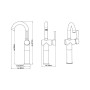 SCHÜTTE Grifo mezclador de lavabo alto CORNWALL cromado 168 mm by , Faucets - Ref: Foro24-429360, Price: 95,57 €, Discount: %