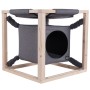 Quapas! Cama para gatos con hamaca Catcube gris M 54x54x54 cm de , Camas para gatos - Ref: Foro24-432081, Precio: 63,61 €, De...