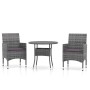 Garten-Essgruppe 3-teilig aus grauem synthetischem Rattan von vidaXL, Gartensets - Ref: Foro24-3058479, Preis: 232,68 €, Raba...