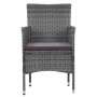Garten-Essgruppe 3-teilig aus grauem synthetischem Rattan von vidaXL, Gartensets - Ref: Foro24-3058479, Preis: 232,68 €, Raba...