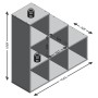 FMD Estantería/divisor de espacios con 6 compartimentos blanco von , Raumteiler - Ref: Foro24-428751, Preis: 138,02 €, Rabatt: %