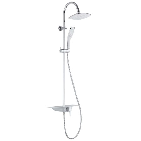 SCHÜTTE Ducha con mezclador monomando y bandeja WATERWAY Cromo-Blanco von , Duschköpfe - Ref: Foro24-435032, Preis: 158,93 €,...
