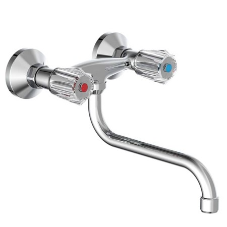 SCHÜTTE Grifo mezclador de lavabo bimando BRILLANT cromo von , Wasserhähne - Ref: Foro24-435070, Preis: 50,65 €, Rabatt: %