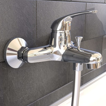 SCHÜTTE Grifo mezclador de bañera ATHOS cromado by , Faucets - Ref: Foro24-438654, Price: 46,50 €, Discount: %