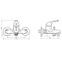 SCHÜTTE Grifo mezclador de bañera ATHOS cromado by , Faucets - Ref: Foro24-438654, Price: 46,50 €, Discount: %