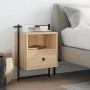 Mesita de noche de pared roble Sonoma 40x30x61 cm de , Mesitas de noche - Ref: Foro24-833435, Precio: 44,08 €, Descuento: %
