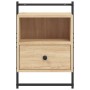 Mesita de noche de pared roble Sonoma 40x30x61 cm de , Mesitas de noche - Ref: Foro24-833435, Precio: 44,08 €, Descuento: %