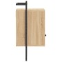 Mesita de noche de pared roble Sonoma 40x30x61 cm de , Mesitas de noche - Ref: Foro24-833435, Precio: 44,08 €, Descuento: %