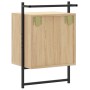 Mesita de noche de pared roble Sonoma 40x30x61 cm de , Mesitas de noche - Ref: Foro24-833435, Precio: 44,08 €, Descuento: %