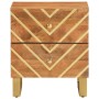 Mesitas de noche 2 uds madera maciza de mango marrón y negro by , Nightstands - Ref: Foro24-356782, Price: 122,14 €, Discount: %