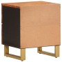 Mesitas de noche 2 uds madera maciza de mango marrón y negro by , Nightstands - Ref: Foro24-356782, Price: 122,14 €, Discount: %