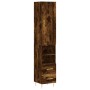Aparador de madera contrachapada roble ahumado 34,5x34x180 cm von , Sideboards - Ref: Foro24-3198910, Preis: 106,31 €, Rabatt: %