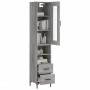 Aparador alto madera contrachapada gris Sonoma 34,5x34x180 cm de , Aparadores - Ref: Foro24-3199303, Precio: 117,20 €, Descue...