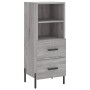 Aparador alto madera contrachapada gris Sonoma 34,5x34x180 cm de , Aparadores - Ref: Foro24-3198927, Precio: 117,21 €, Descue...