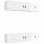 Set de muebles de TV 6 pzas madera contrachapada blanco brillo de , Muebles TV - Ref: Foro24-3188656, Precio: 255,41 €, Descu...