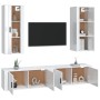Set de muebles de TV 4 pzas madera contrachapada blanco brillo von , TV-Möbel - Ref: Foro24-3188848, Preis: 267,82 €, Rabatt: %
