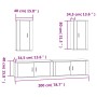 Set de muebles de TV 4 pzas madera contrachapada blanco brillo von , TV-Möbel - Ref: Foro24-3188696, Preis: 254,45 €, Rabatt: %