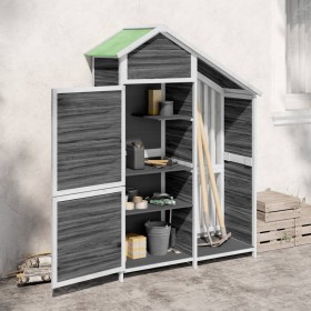 Cobertizo herramientas jardín madera pino gris 120x53,5x170 cm von , Schuppen - Ref: Foro24-172247, Preis: 275,17 €, Rabatt: %