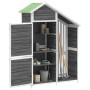 Cobertizo herramientas jardín madera pino gris 120x53,5x170 cm de , Cobertizos - Ref: Foro24-172247, Precio: 275,05 €