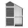 Cobertizo herramientas jardín madera pino gris 120x53,5x170 cm de , Cobertizos - Ref: Foro24-172247, Precio: 275,05 €