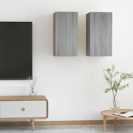 Mueble de TV 2 uds madera ingeniería gris Sonoma 30,5x30x60 cm von , TV-Möbel - Ref: Foro24-815744, Preis: 68,35 €, Rabatt: %