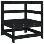 Sofá esquinero con cojines madera maciza de pino negro von , Modulare Sofas für den Außenbereich - Ref: Foro24-825545, Preis:...