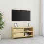 Mueble de TV madera maciza de pino 80x31x39 cm von , TV-Möbel - Ref: Foro24-809894, Preis: 65,17 €, Rabatt: %