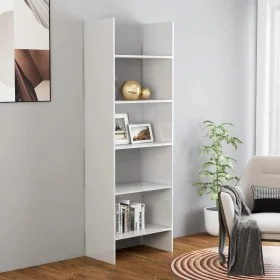 Glossy white plywood shelf 60x35x180 cm by vidaXL, Bookcases and shelves - Ref: Foro24-803413, Price: 73,76 €, Discount: %