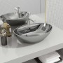 Lavabo con rebosadero 58,5x39x21 cm cerámica plateado von , Sinkt - Ref: Foro24-143475, Preis: 101,22 €, Rabatt: %