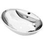 Lavabo con rebosadero 58,5x39x21 cm cerámica plateado von , Sinkt - Ref: Foro24-143475, Preis: 101,22 €, Rabatt: %