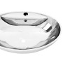 Lavabo con rebosadero 58,5x39x21 cm cerámica plateado von , Sinkt - Ref: Foro24-143475, Preis: 101,22 €, Rabatt: %