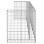 Muro gaviones para contenedor basura galvanizado 325x100x110 cm von , Halterungen für Abfallbehälter - Ref: Foro24-151301, Pr...