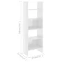 Regal aus glänzend weißem Sperrholz, 60 x 35 x 180 cm von vidaXL, Bücherregale und Regale - Ref: Foro24-803413, Preis: 73,74 ...