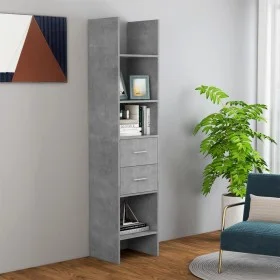 Concrete gray plywood shelf 40x35x180 cm by vidaXL, Bookcases and shelves - Ref: Foro24-803420, Price: 56,46 €, Discount: %