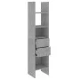 Estantería de madera contrachapada gris hormigón 40x35x180 cm de vidaXL, Librerías y estanterías - Ref: Foro24-803420, Precio...