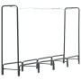Leñero de acero gris antracita 240x35x120 cm de , Bolsas y soportes de leña - Ref: Foro24-286291, Precio: 75,17 €
