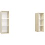 Muebles de salón de pared 2 piezas blanco y roble Sonoma von , TV-Möbel - Ref: Foro24-3079858, Preis: 100,35 €, Rabatt: %