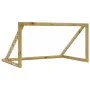 Football goal with pine wood impregnated net 160x80x100 cm by vidaXL, soccer goals - Ref: Foro24-3059949, Price: 60,03 €, Dis...