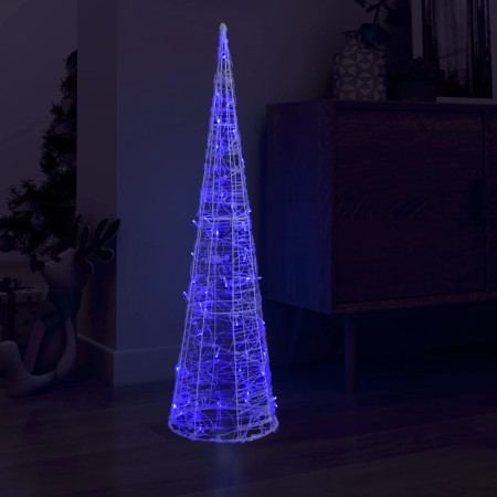 Cono de luz LED de pirámide decorativo acrílico azul 120 cm by , Christmas lights - Ref: Foro24-329807, Price: 72,01 €, Disco...