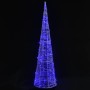Cono de luz LED de pirámide decorativo acrílico azul 120 cm by , Christmas lights - Ref: Foro24-329807, Price: 72,01 €, Disco...