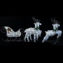 Renos y trineo de Navidad de exterior con 100 LED plateado by , Christmas lights - Ref: Foro24-329832, Price: 96,49 €, Discou...