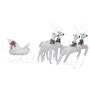Renos y trineo de Navidad de exterior con 100 LED plateado by , Christmas lights - Ref: Foro24-329832, Price: 96,49 €, Discou...