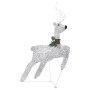 Renos y trineo de Navidad de exterior con 100 LED plateado by , Christmas lights - Ref: Foro24-329832, Price: 96,49 €, Discou...