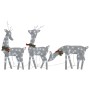 Familia renos de Navidad malla blanco frío plateado 270x7x90 cm by , Christmas lights - Ref: Foro24-342677, Price: 72,55 €, D...